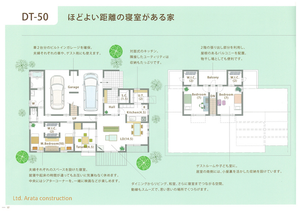 ほどよい距離の寝室がある家 間取り.jpg
